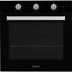 Indesit Aria IFW 6330 BL UK Built-In Single Electric Oven - Black