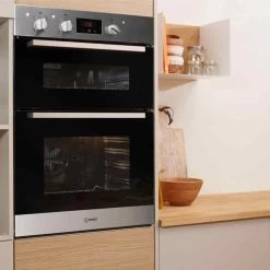 Indesit IDD 6340 IX Built-In Double Electric Oven - Stainless Steel -Kitchen Sale Shop l i lin2400 lifestyle1