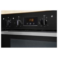 Indesit IDU 6340 BL Built Under Double Electric Oven - Black -Kitchen Sale Shop l i lin2404 lifestyle3