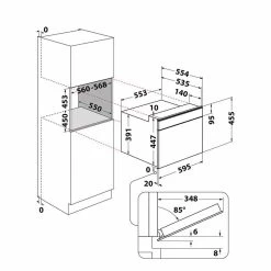 Whirlpool W11I MW161 UK Built-In Combi Microwave & Oven - Black -Kitchen Sale Shop l w lwh2052 5