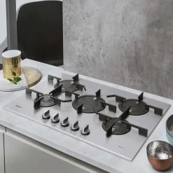 Whirlpool PMW 75D2/IXL 75cm Gas Hob - St/Steel -Kitchen Sale Shop l w lwh3708 3