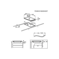 Zanussi ZITN323K 30cm Induction Hob - Black -Kitchen Sale Shop l z lza31011 dimensions