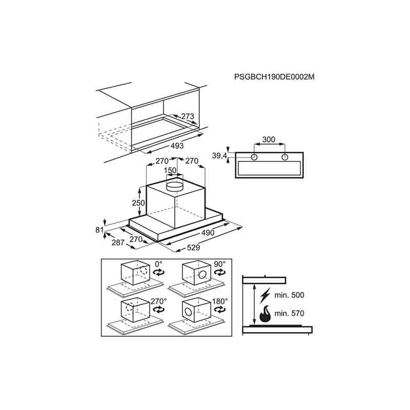 Zanussi ZFG816X 50cm Canopy Hood - Stainless Steel 4 Zanussi ZFG816X 50cm Canopy Hood - Stainless Steel - Image 2
