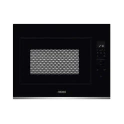 Zanussi ZMBN4SX Built-In Black Glass Microwave - Stainless Steel