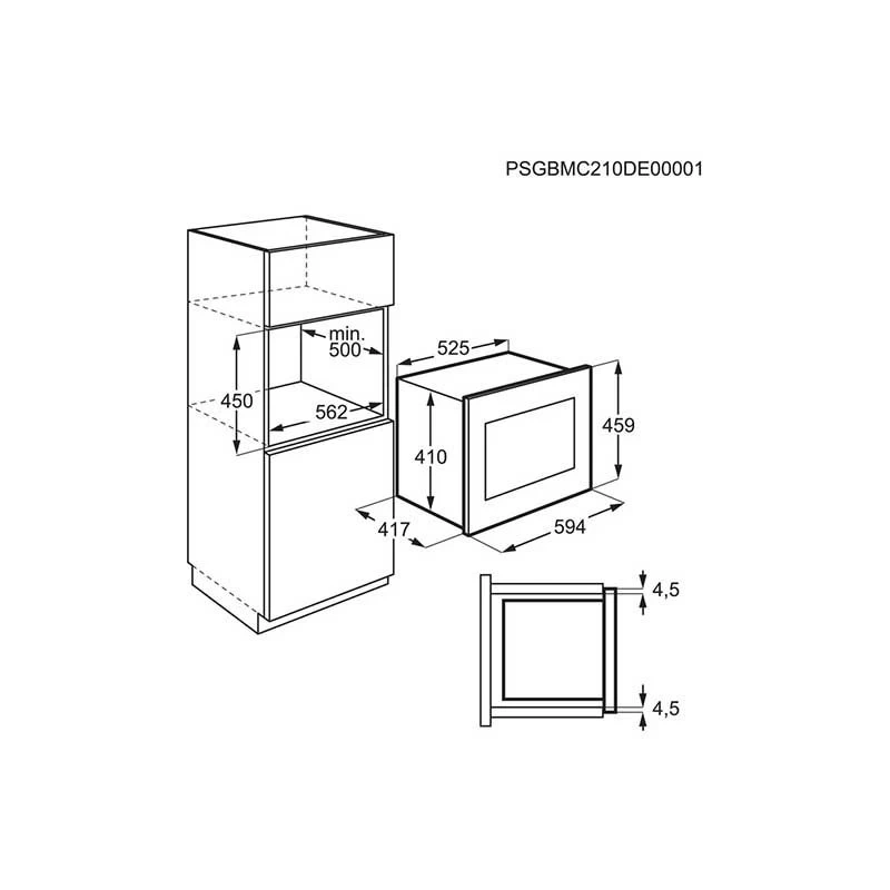 Zanussi ZMBN4DX Built-In Microwave And Grill - Stainless Steel 5 Zanussi ZMBN4DX Built-In Microwave And Grill - Stainless Steel - Image 3