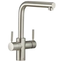 InSinkErator 3N1 L Shape Steaming Hot Kitchen Tap (Tap Only) - Brushed Steel - 44837B -Kitchen Sale Shop lis204