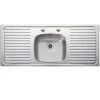 Leisure Linear 1.0 Bowl Kitchen Sink Double Drainer 2 Tap Hole - Stainless Steel - LR116052/NC -Kitchen Sale Shop lr116052 nc