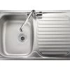 Leisure Linear Compact 1 Bowl Inset Kitchen Sink Reversible - Stainless Steel - LR8001/ -Kitchen Sale Shop lr8001