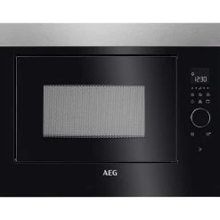 AEG MBE2658DEM Built In Microwave & Grill - Black & Stainless Steel