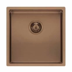 Reginox Miami 1 Bowl Integrated Sink - Copper - MIAMI 40X40 COPPER