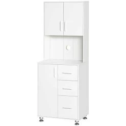 HOMCOM Modern Kitchen Cabinets With Storage - White - 835-341WT 17 HOMCOM Modern Kitchen Cabinets With Storage - White - 835-341WT -Kitchen Sale Shop mbi72518a5fb50a12.jpg