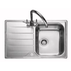 Rangemaster Michigan Compact 1 Bowl Stainless Steel Kitchen Sink - MG8001/