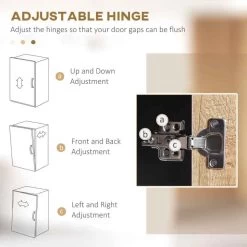 HOMCOM Freestanding Kitchen Cabinet With Soft Close Door - Natural/Black - 835-883V00ND -Kitchen Sale Shop n2q75618533fbcdcf.jpg