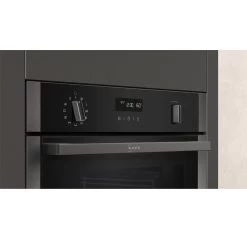 Neff N50 B6ACH7HG0B Built In Single Slide & Hide Pyrolytic Oven With Home Connect - Graphite Grey -Kitchen Sale Shop n e neff n50 b6ach7hg0b slide hide pyrolytic oven front