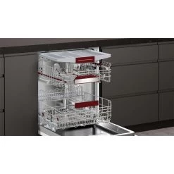 Neff N50 S295HCX26G Fully Integrated 14 Place XL Height 60cm Dishwasher With Home Connect - Black -Kitchen Sale Shop n e neff n50 s295hcx26g 14 place xl dishwasher open