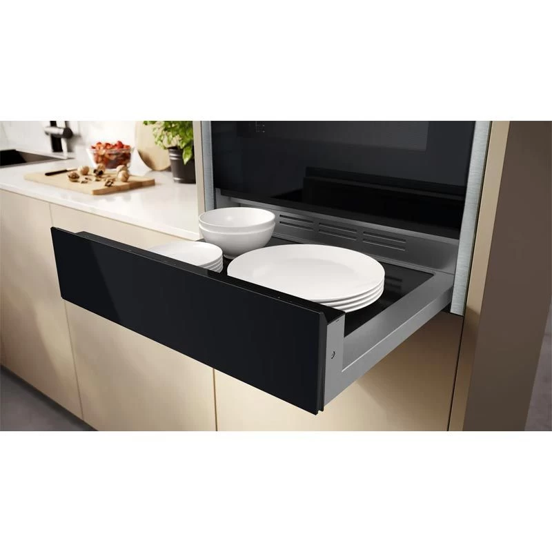 Neff N70 N24HA11N1B 14cm Built In Warming Drawer - Black With Steel Trim 4 Neff N70 N24HA11N1B 14cm Built In Warming Drawer - Black With Steel Trim - Image 2