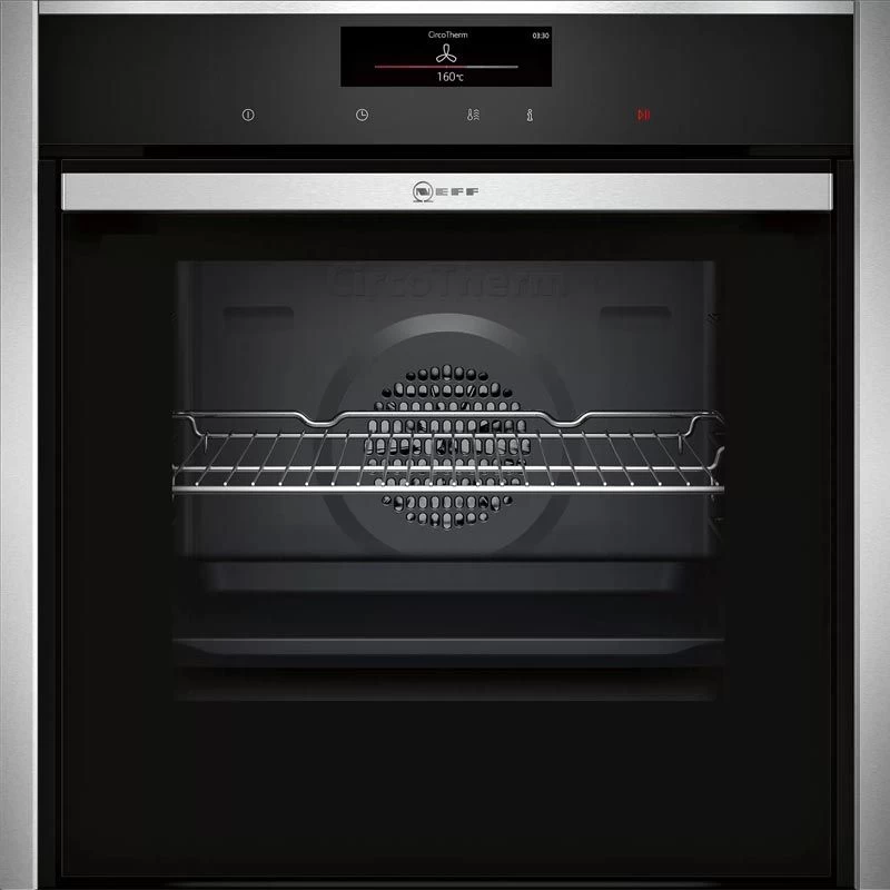 Neff N90 B58CT68H0B Built In Single Slide & Hide Pyrolytic Oven With Home Connect - Stainless Steel 3 Neff N90 B58CT68H0B Built In Single Slide & Hide Pyrolytic Oven With Home Connect - Stainless Steel