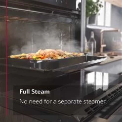 Neff N90 C24FT53G0B Bulit In Compact Steam Oven With Home Connect - Black With Graphite Grey Trim -Kitchen Sale Shop n e neff n90 c24ft53g0b built in compact steam oven features