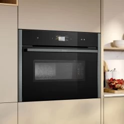 Neff N90 C24MS71G0B Bulit In Compact Pyrolytic Oven & Microwave With Home Connect - Black With Graphite Grey Trim 13 Neff N90 C24MS71G0B Bulit In Compact Pyrolytic Oven & Microwave With Home Connect - Black With Graphite Grey Trim -Kitchen Sale Shop n e neff n90 c24ms71g0b compact oven and microwave lifestyle