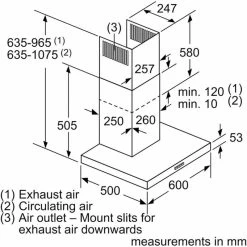 Neff N30 D62BBC0N0B 60cm Box Design Chimney Cooker Hood - Stainless Steel 15 Neff N30 D62BBC0N0B 60cm Box Design Chimney Cooker Hood - Stainless Steel -Kitchen Sale Shop n e neff d62bbc0n0b dims