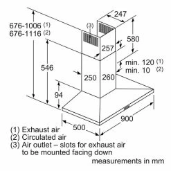 Neff N30 D92QBC0N0B 90cm Slim Pyramid Chimney Cooker Hood - Stainless Steel -Kitchen Sale Shop n e neff d92qbc0n0b dims