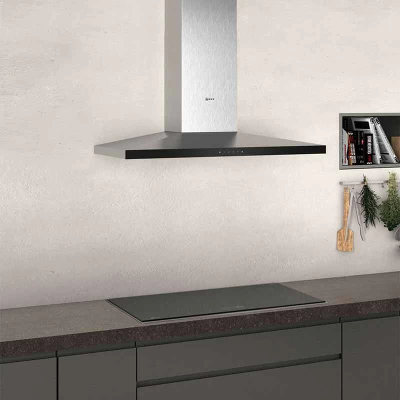 Neff N50 D94QFM1N0B 90cm Slim Pyramid Chimney Cooker Hood - Stainless Steel 6 Neff N50 D94QFM1N0B 90cm Slim Pyramid Chimney Cooker Hood - Stainless Steel - Image 4