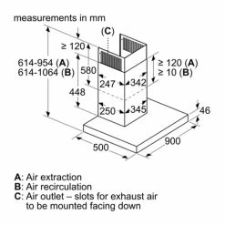 Neff N90 D96BMV5N5B 90cm Box Design Chimney Cooker Hood With Home Connect - Stainless Steel -Kitchen Sale Shop n e neff d96bmv5n5b dims