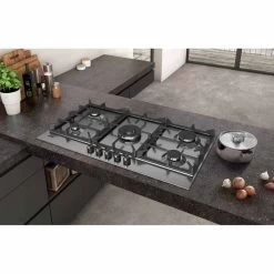 Neff N70 T29DS69N0 90cm Gas Hob - Stainless Steel - T29DS69N0 -Kitchen Sale Shop n e neff t29ds69n0 3