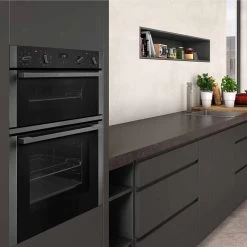 Neff N50 U1ACE2HG0B Built-In Double Electric Oven - Graphite Grey - U1ACE2HG0B -Kitchen Sale Shop n e neff u1ace2hg0b 3