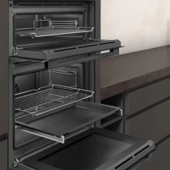 Neff N50 U1ACE2HG0B Built-In Double Electric Oven - Graphite Grey - U1ACE2HG0B -Kitchen Sale Shop n e neff u1ace2hg0b 4
