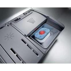 Neff N50 S195HCX26G Built-In F/I 60cm 14 Place Standard Dishwasher With Home Connect - Black -Kitchen Sale Shop neff n50s195hcx26g detergent units close up view