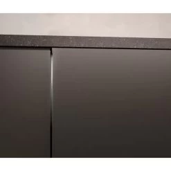 Neff N50 S195HCX26G Built-In F/I 60cm 14 Place Standard Dishwasher With Home Connect - Black -Kitchen Sale Shop neff n50s195hcx26g installed front view