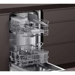 Neff N70 S187ECX23G Built-In F/I 14 Place Dishwasher With Home Connect- Black -Kitchen Sale Shop neff n50s875hkx20g open racking units side view 1