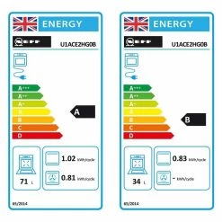 Neff N50 U1ACE2HG0B Built-In Double Electric Oven - Graphite Grey - U1ACE2HG0B -Kitchen Sale Shop neff n50u1ace2hgob energy rating