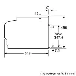 Neff N70 C17MR02N0B Built-In Compact Microwave Oven - Stainless Steel -Kitchen Sale Shop neff n70c17mr02n0b side dimensions