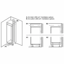 Neff N70 GI7813EF0G Built-In Frost Free Tall Freezer - White -Kitchen Sale Shop neff n70gi7813ef0g corner gap vent installation guide