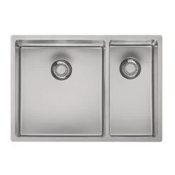 Reginox New Jersey 1.5 Bowl Integrated Sink - NEW JERSEY 34X37+18X37