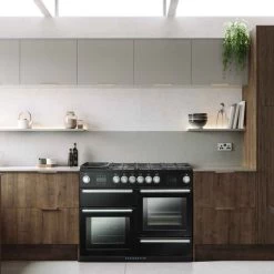 Rangemaster Nexus Steam 110 Dual Fuel Cooker - Black - NEX110SODFFBL/C -Kitchen Sale Shop nex110sodffblc 3 1