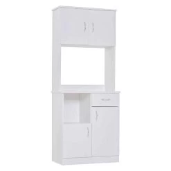 HOMCOM Tall Kitchen Cupboard With Countertop Storage - White - 801-098 16 HOMCOM Tall Kitchen Cupboard With Countertop Storage - White - 801-098 -Kitchen Sale Shop num98a181cd30adb0.jpg