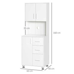 HOMCOM Modern Kitchen Cabinets With Storage - White - 835-341WT 19 HOMCOM Modern Kitchen Cabinets With Storage - White - 835-341WT -Kitchen Sale Shop oft5e818a5fb50a12.jpg