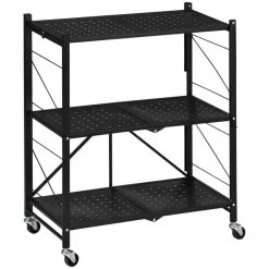 HOMCOM 3 Tier Storage Trolley - 345mm - Black - 850-241V00BK -Kitchen Sale Shop orkdaa188fc82f040.jpg