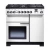 Rangemaster Professional Deluxe 90 Dual Fuel Cooker - White - PDL90DFFWH/C -Kitchen Sale Shop p d pdl90dffwhc