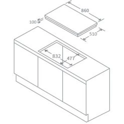 Prima+ 90cm Gas On Glass Hob - PRGH216 -Kitchen Sale Shop p r prgh216 1