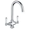 Prima Traditional Belfast Dual Lever Tap - Chrome - BPR1056 -Kitchen Sale Shop p r prima bpr1056 tap