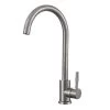 Prima Soho Single Lever Swan Neck Mixer Tap - Brushed Steel - BPR2055 -Kitchen Sale Shop p r prima bpr2055 tap
