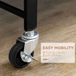 HOMCOM 3 Tier Storage Trolley - 345mm - Black - 850-241V00BK -Kitchen Sale Shop pdtb10188fc82f040.jpg