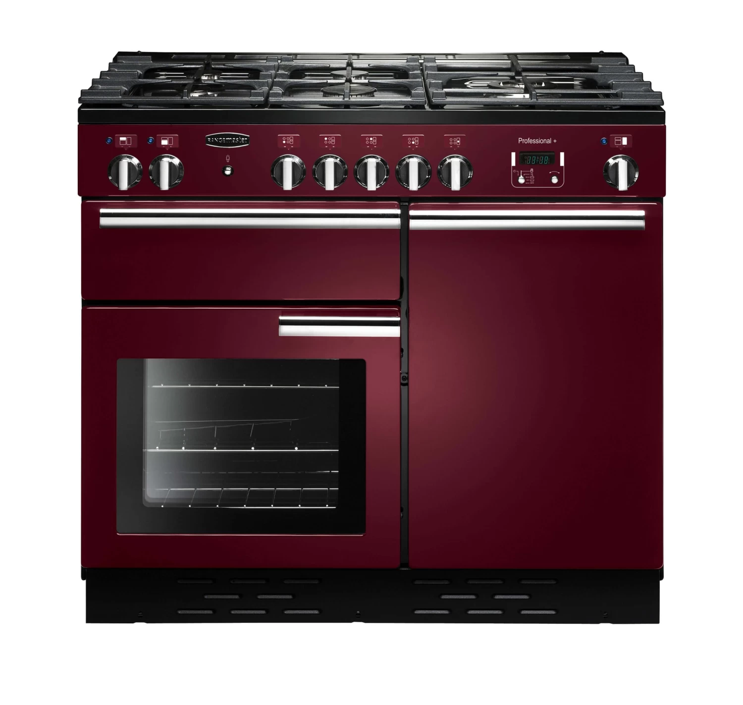 Rangemaster Professional+ 100 Dual Fuel Cranberry Cooker PROP100DFFCY/C 3 Rangemaster Professional+ 100 Dual Fuel Cranberry Cooker PROP100DFFCY/C