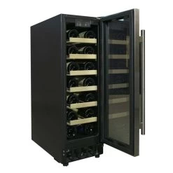 Prima 300mm Wine Cooler - Black - PRWC404
