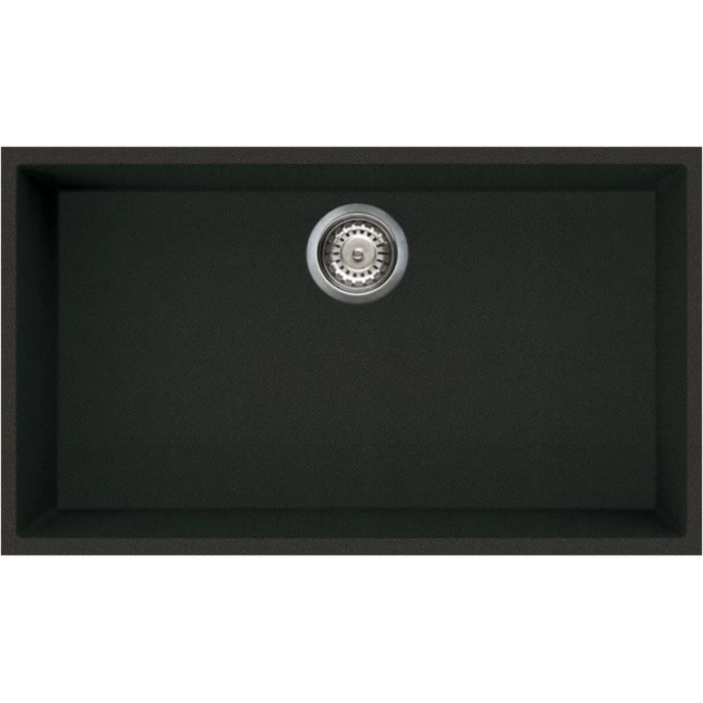 Reginox QUADRA 130 Elleci Granite 1 Bowl Kitchen Sink - Metaltek Black - QUADRA 130 B 3 Reginox QUADRA 130 Elleci Granite 1 Bowl Kitchen Sink - Metaltek Black - QUADRA 130 B