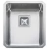 Rangemaster Atlantic Quad 1 Bowl Stainless Steel Kitchen Sink - QUB34/